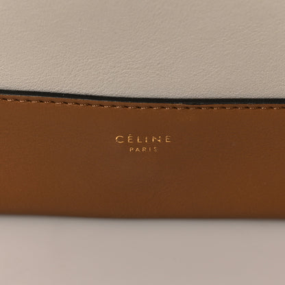 Celine Shiny Smooth Calfskin Medium Frame Shoulder Bag Tan Optic White 6 of 9