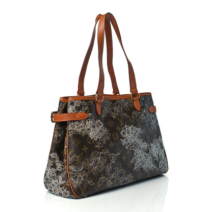 Louis Vuitton Monogram Dentelle Batignolles Horizontal Silver 3 of 9
