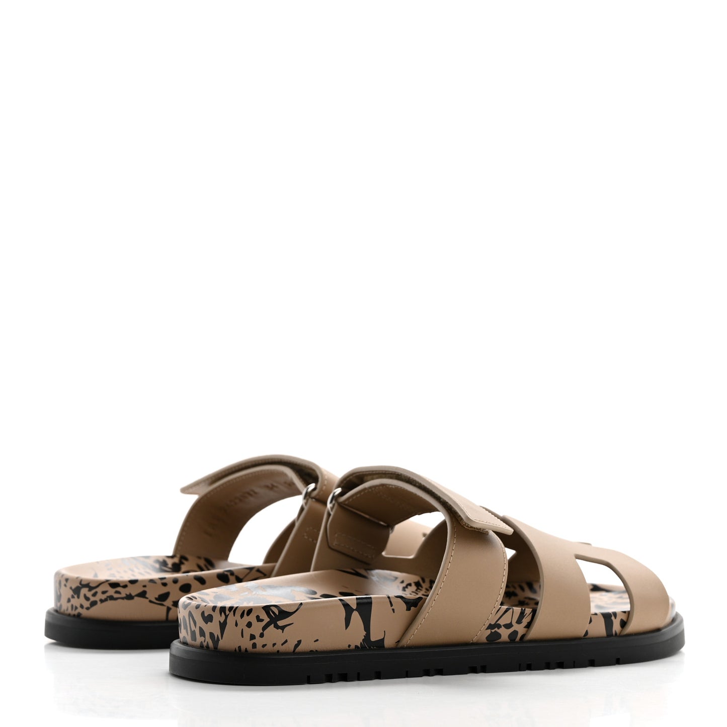 Calfskin Womens Chypre Sandals 36 Beige Argile