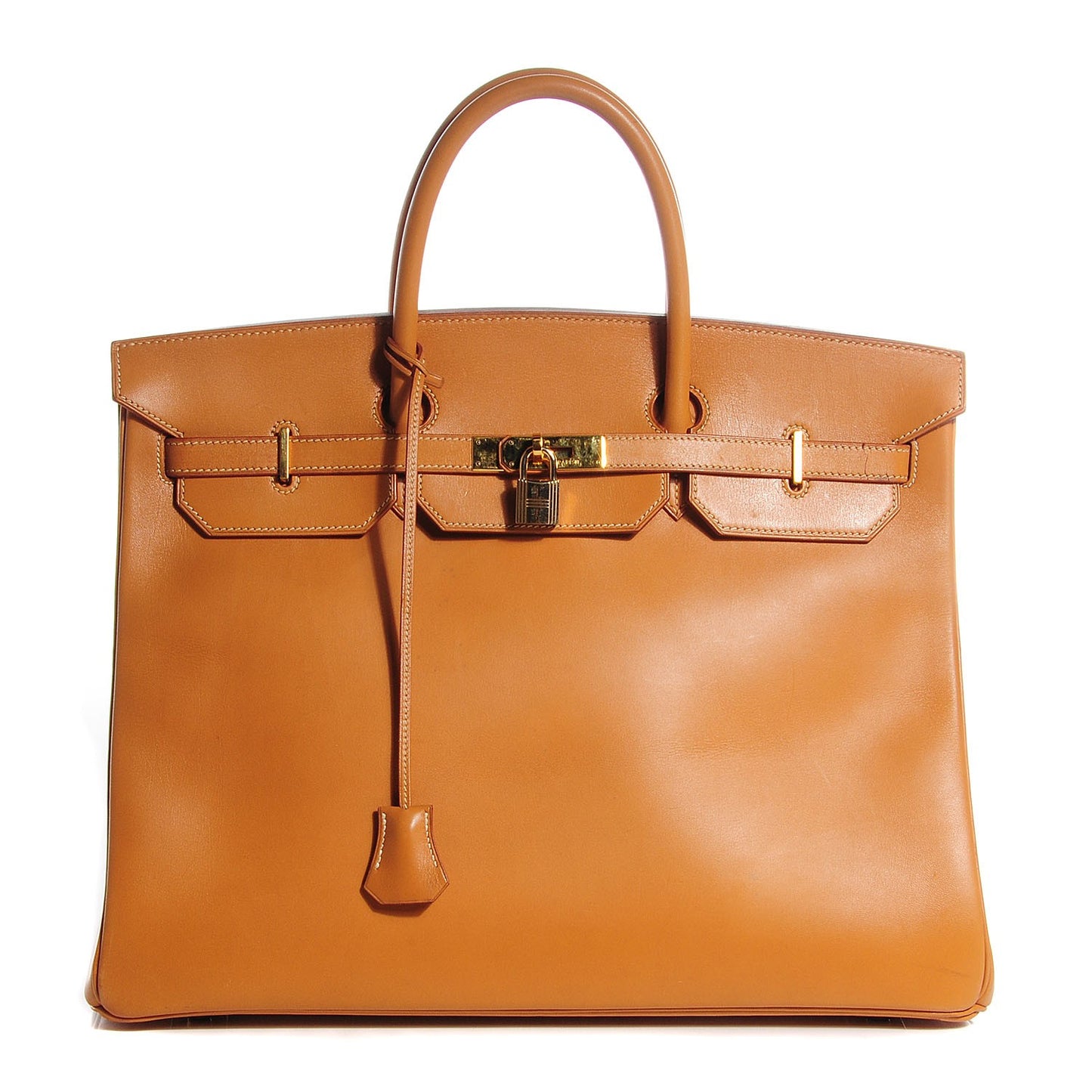 Vache Natural Birkin 40 Gold
