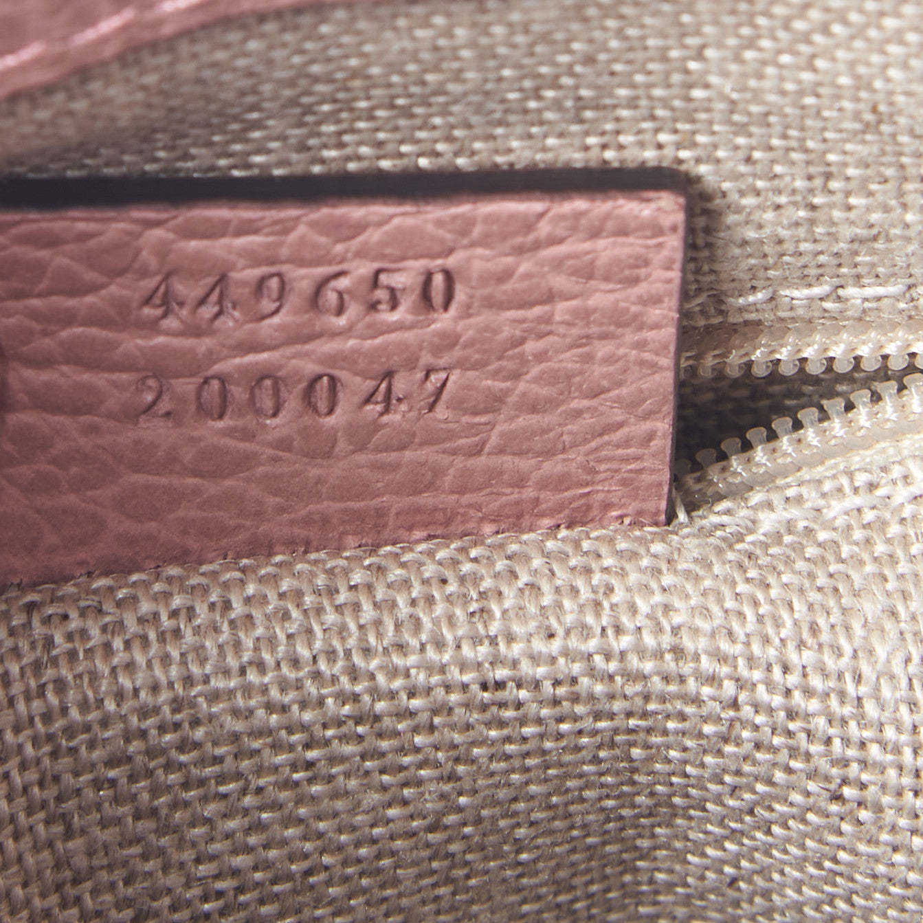 Dollar Calfskin GG Charm Satchel Soft Pink