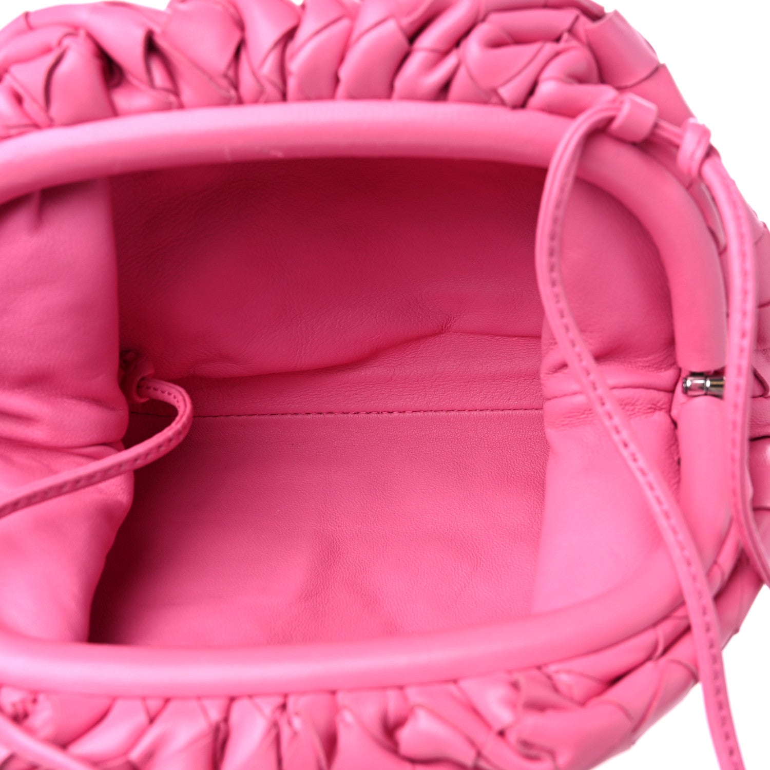 Bottega Veneta Nappa Intrecciato The Mini Pouch Rosa Shock 5 of 9