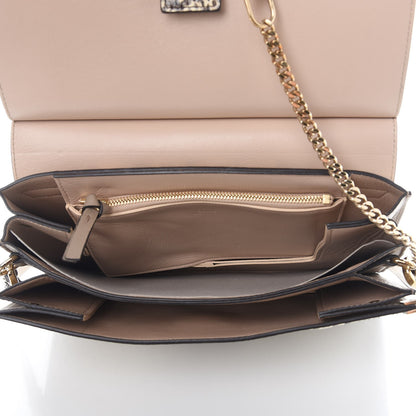 Chloe Python Medium Faye Shoulder Bag Natural 5 of 8