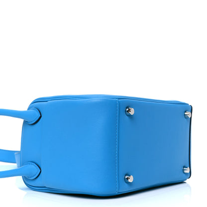 Hermes Swift Mini Lindy 20 Bleu Frida 6 of 8