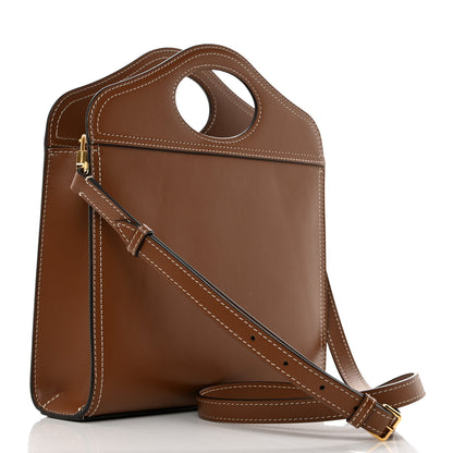 Burberry Smooth Calfskin Mini Pocket Bag Malt Brown 2 of 12