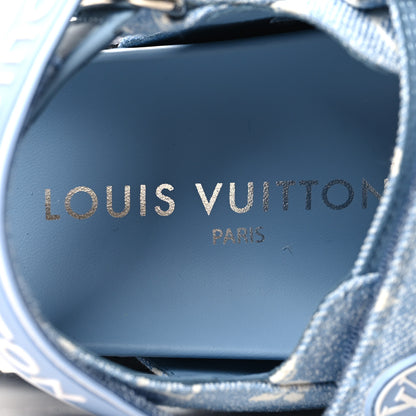 Louis Vuitton Monogram Denim Paseo Flat Comfort Sandals 35 Light Blue 8 of 8