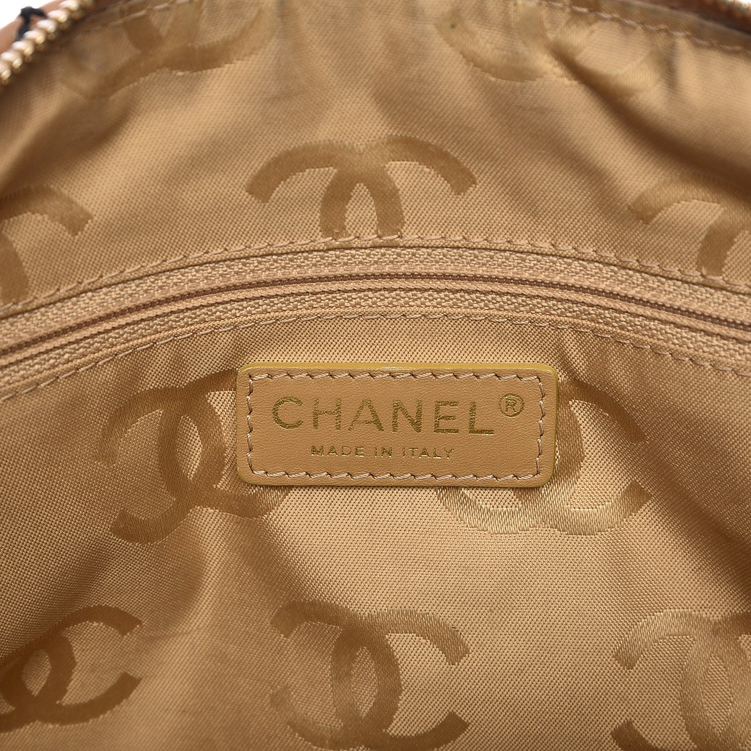 Chanel Calfskin Quilted Wild Stitch Bag Beige 6 of 15