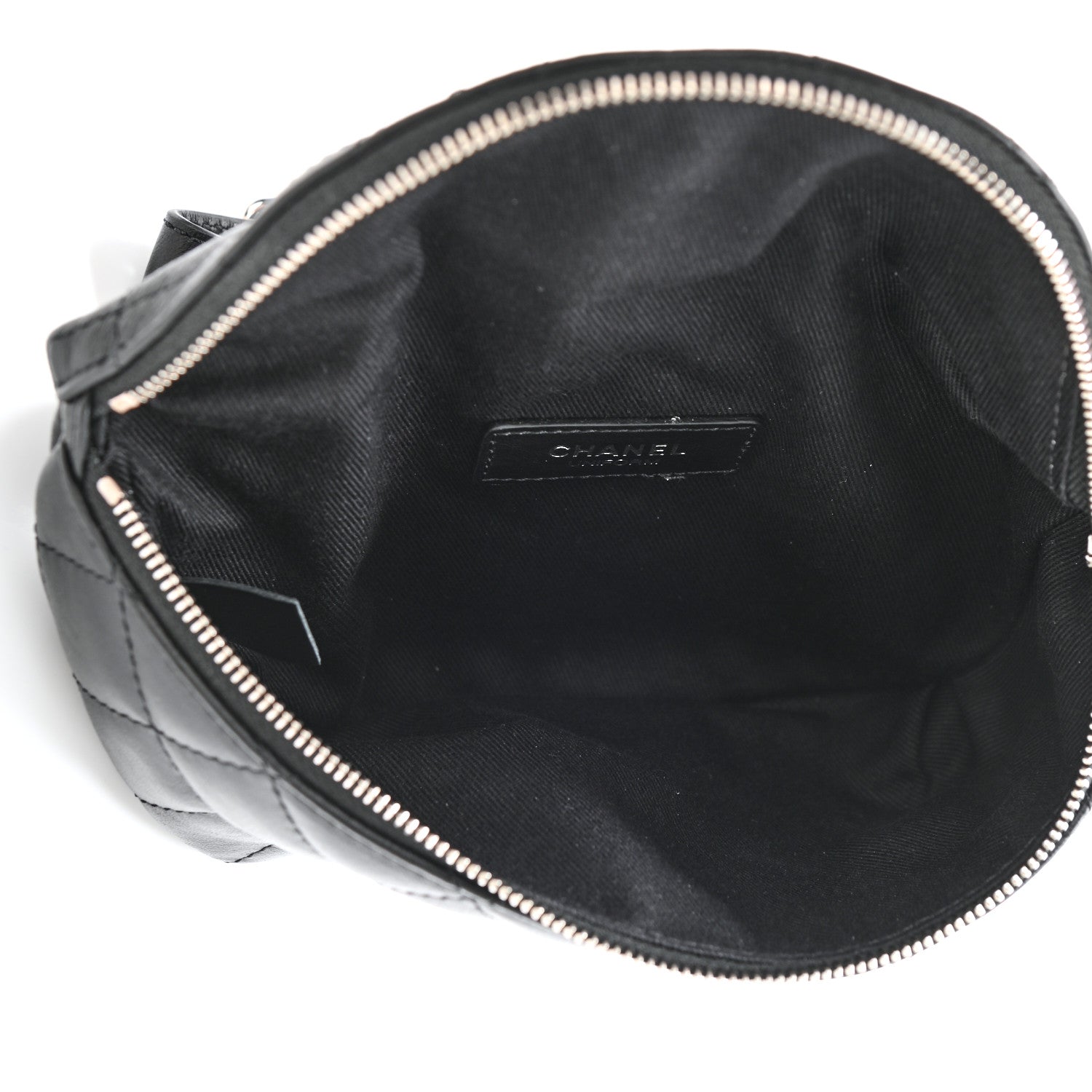 Chanel Lambskin Quilted Waist Belt Bag Black 7 of 11