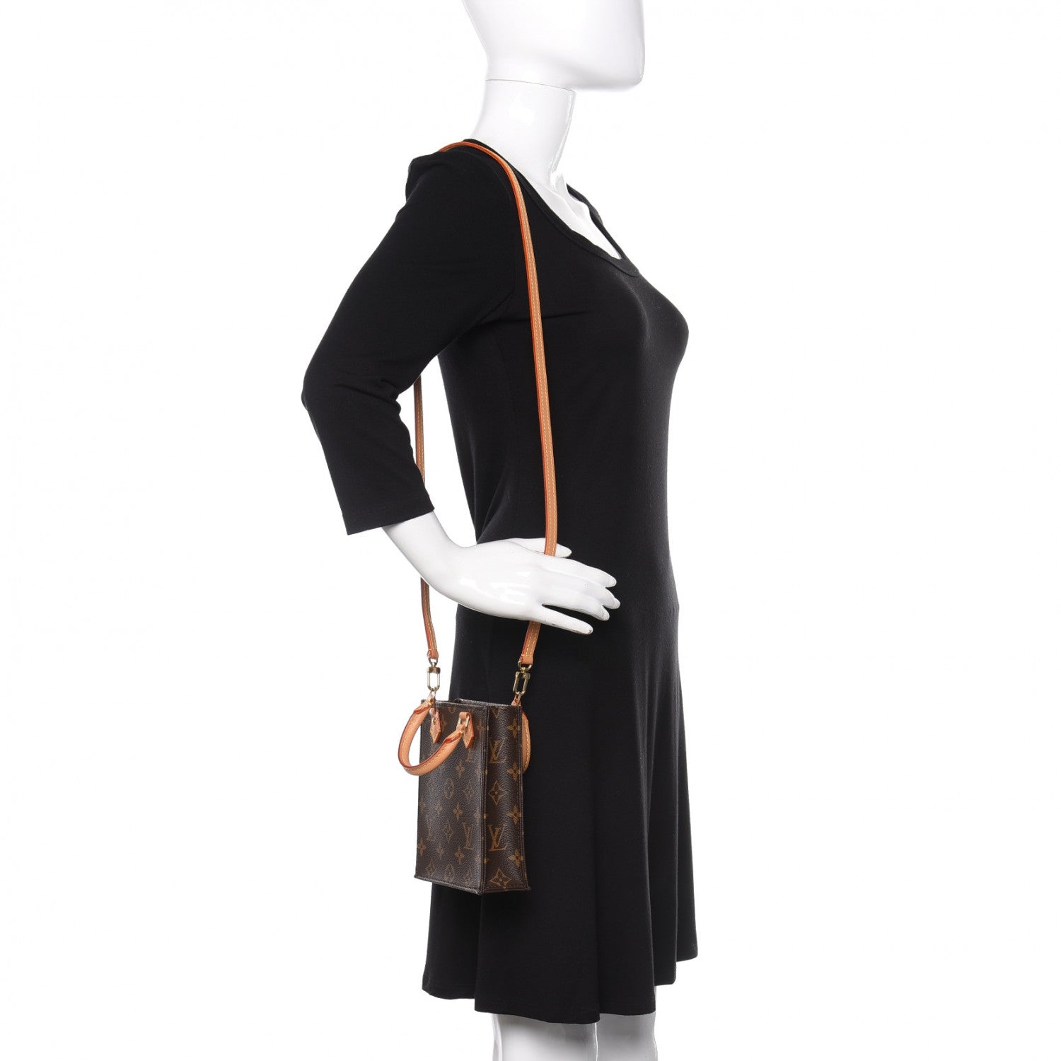 Louis Vuitton Monogram Petit Sac Plat 2 of 10