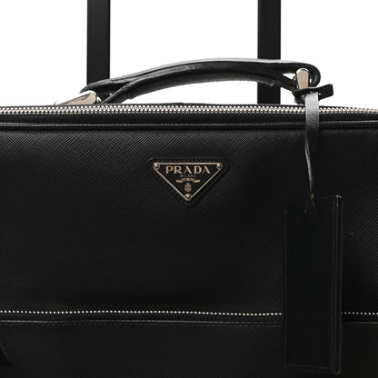 Prada Saffiano Trolley Luggage Black 6 of 8