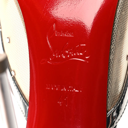 Christian Louboutin Rette Twistissima Strass 100 Pumps 41 Crystal 6 of 7