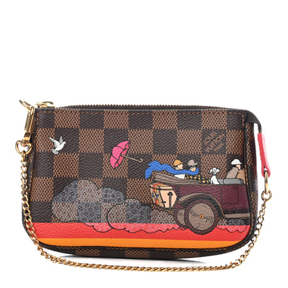 Louis Vuitton Damier Ebene 2015 Christmas Animation Mini Pochette Accessories 2 of 12