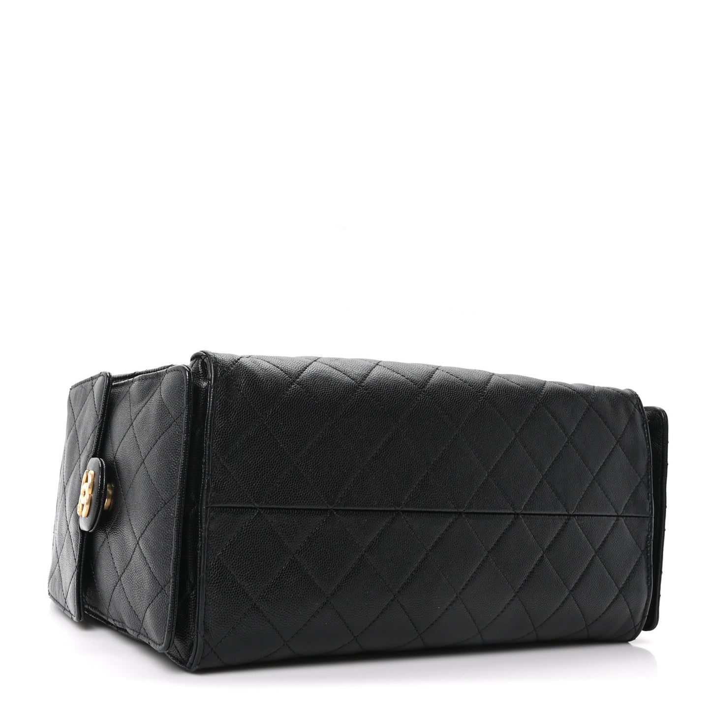 Caviar Quilted Medium Chanel 25 Handbag Black