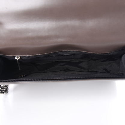 Chanel Glazed Calfskin Large Boy Flap Black Brown 5 of 11
