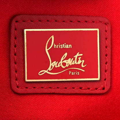 Christian Louboutin Patent Scarabe Loubiposh Spikes Chain Clutch Ocean Amazon 6 of 13
