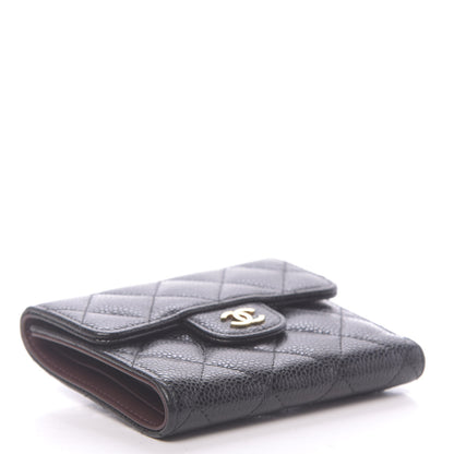 Chanel Caviar Quilted Compact Flap Wallet Black 4 of 8