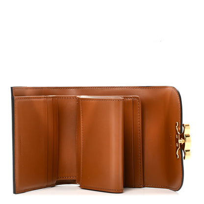 Celine Triomphe Canvas Small Triomphe Wallet Tan 5 of 8