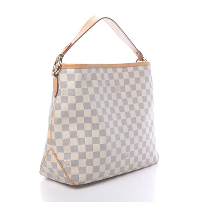 Louis Vuitton Damier Azur Delightful PM Rose Ballerine 2 of 9