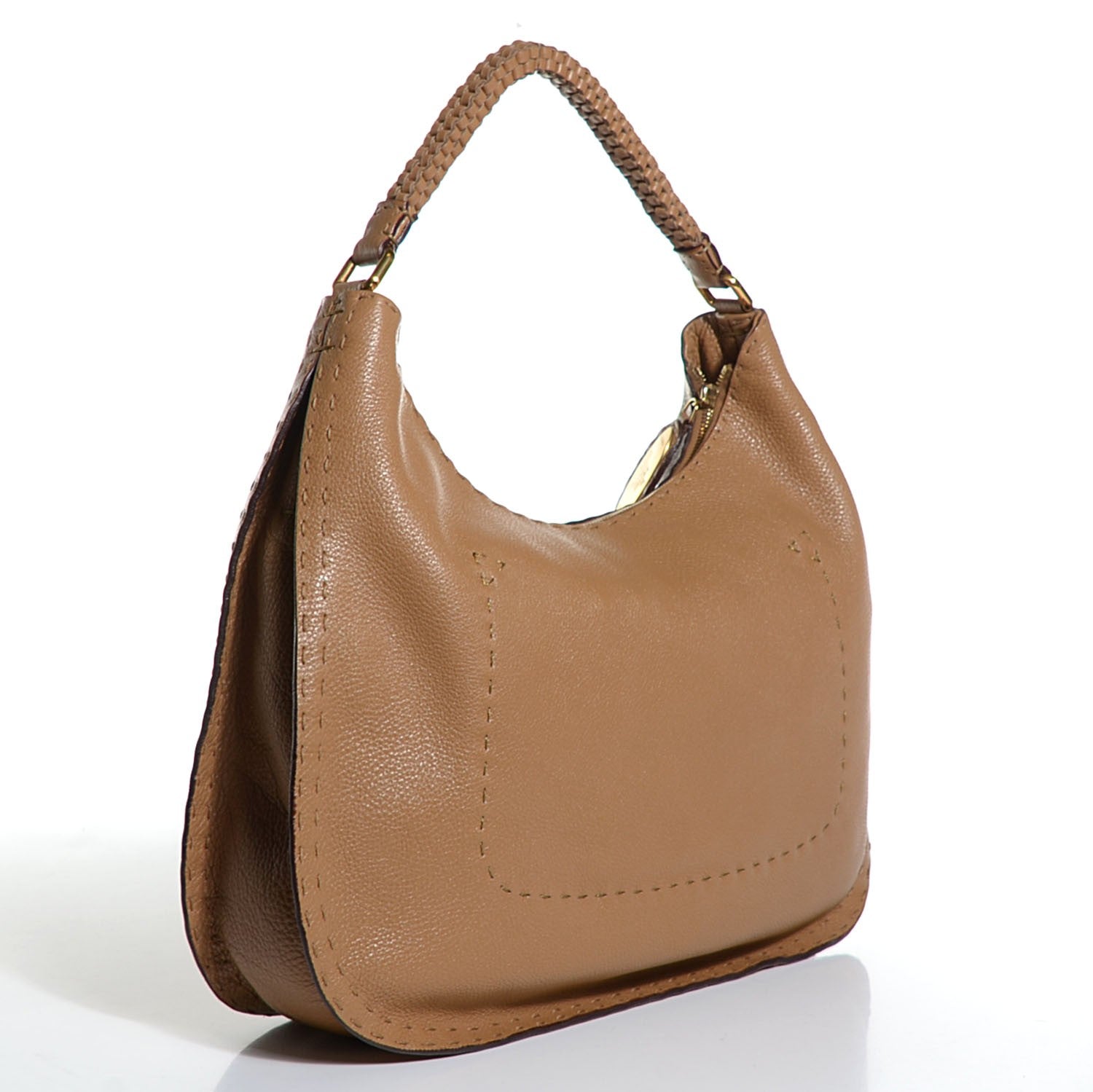 Fendi Cuoio Romano Selleria Hobo Cammello 3 of 10