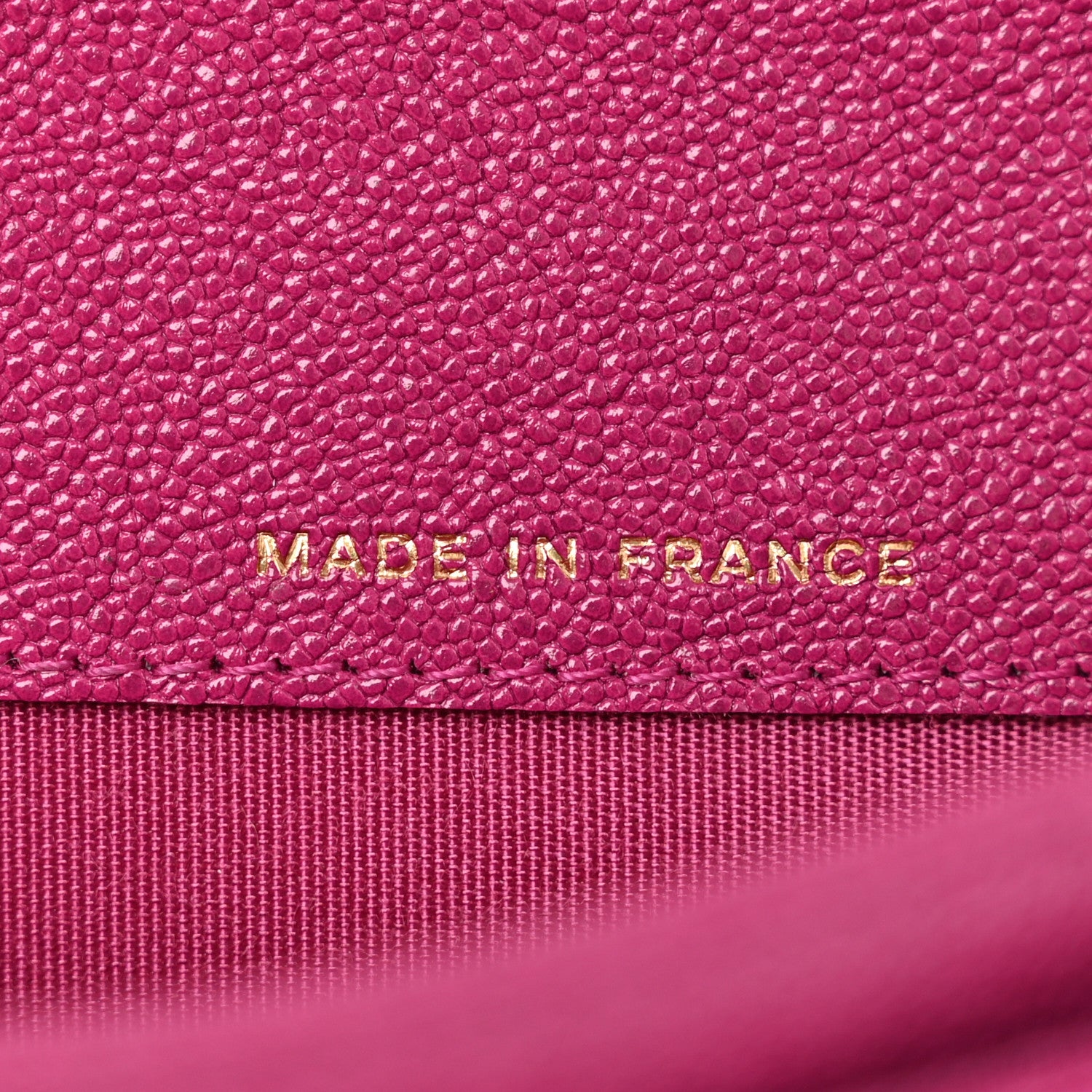 Chanel Caviar Quilted Boy Card Holder Wallet Fuchsia 7 of 9