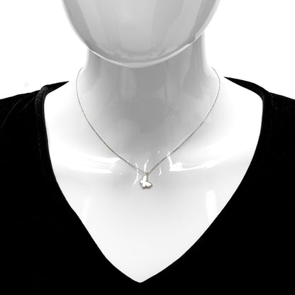 Van Cleef & Arpels 18K Yellow Gold Mother of Pearl Sweet Alhambra Butterfly Pendant Necklace 2 of 7