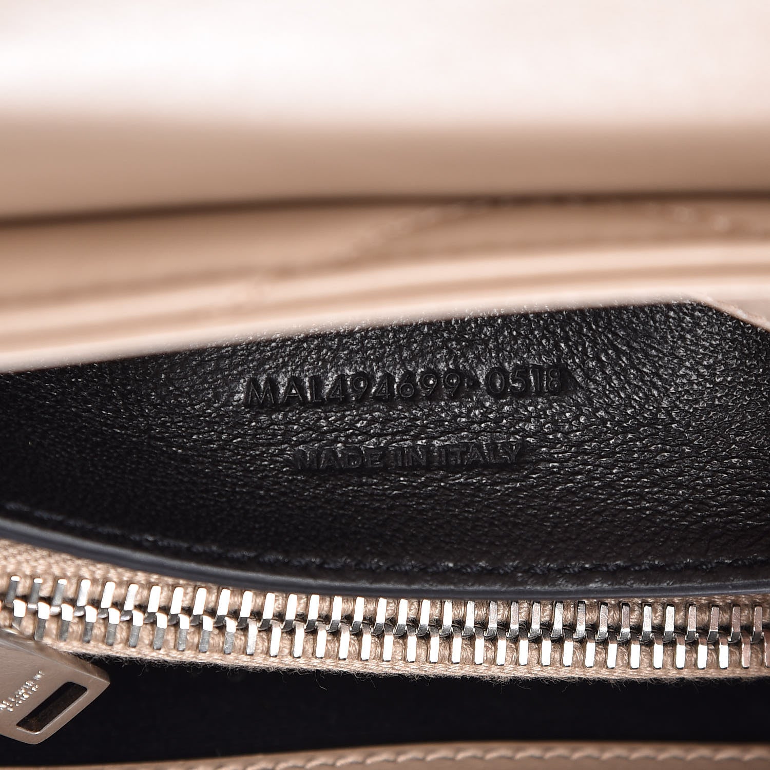 Saint Laurent Calfskin Y Quilted Monogram Small Loulou Chain Satchel Dark Beige 9 of 9