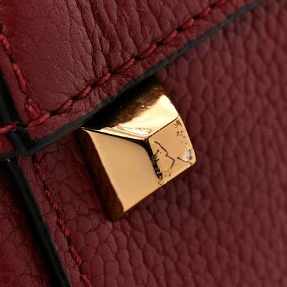 MCM Grained Calfskin Medium Milla Convertible Backpack Scooter Red 13 of 13