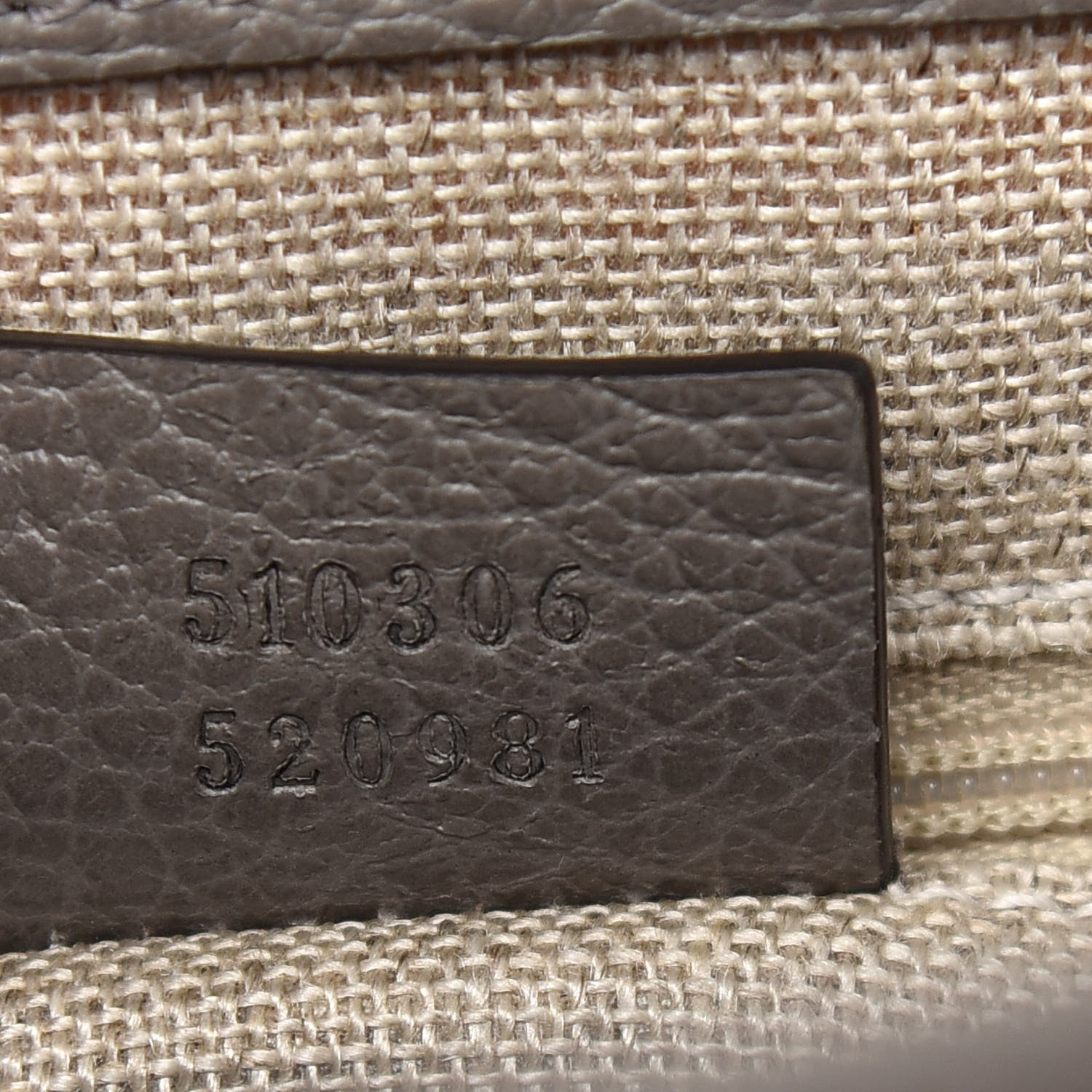 Gucci Dollar Calfskin Medium Interlocking G Top Handle Shoulder Bag Loess 7 of 9