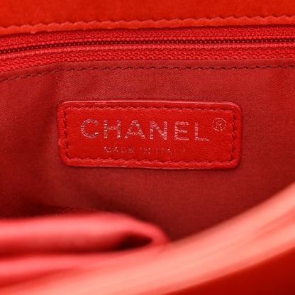 Chanel Lambskin Quilted Chanel 3 Accordion Flap Bag Red 6 of 11
