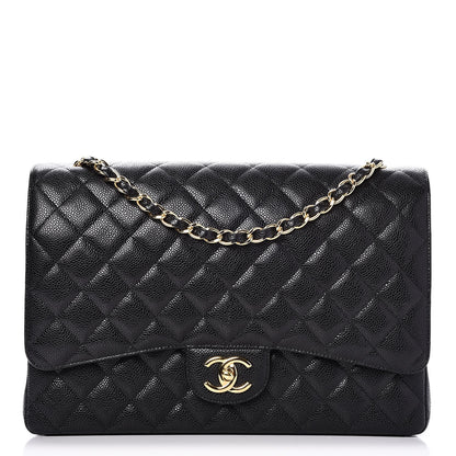 Chanel Caviar Quilted Maxi Double Flap Black 1 of 9