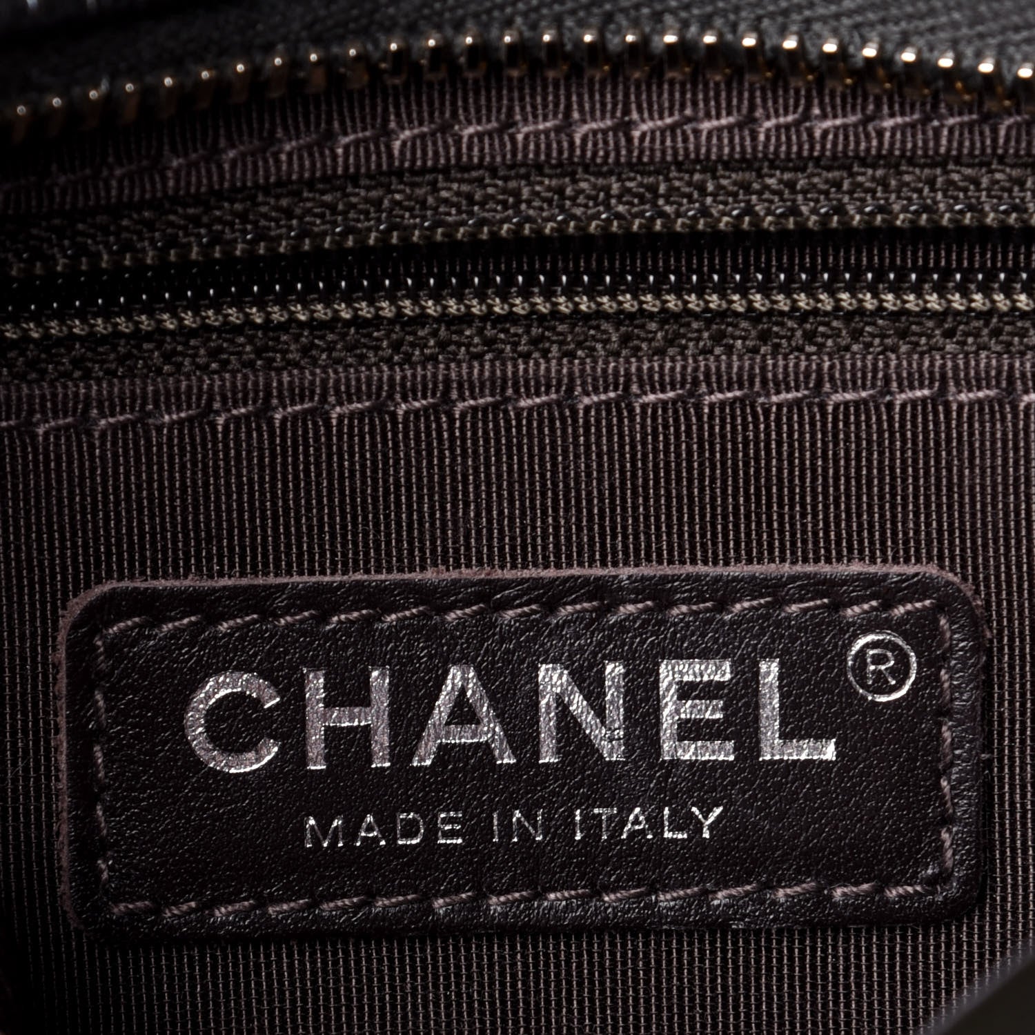 Chanel Metallic Aged Calfskin Chevron Quilted Small Gabrielle Hobo Dark Grey 6 of 11
