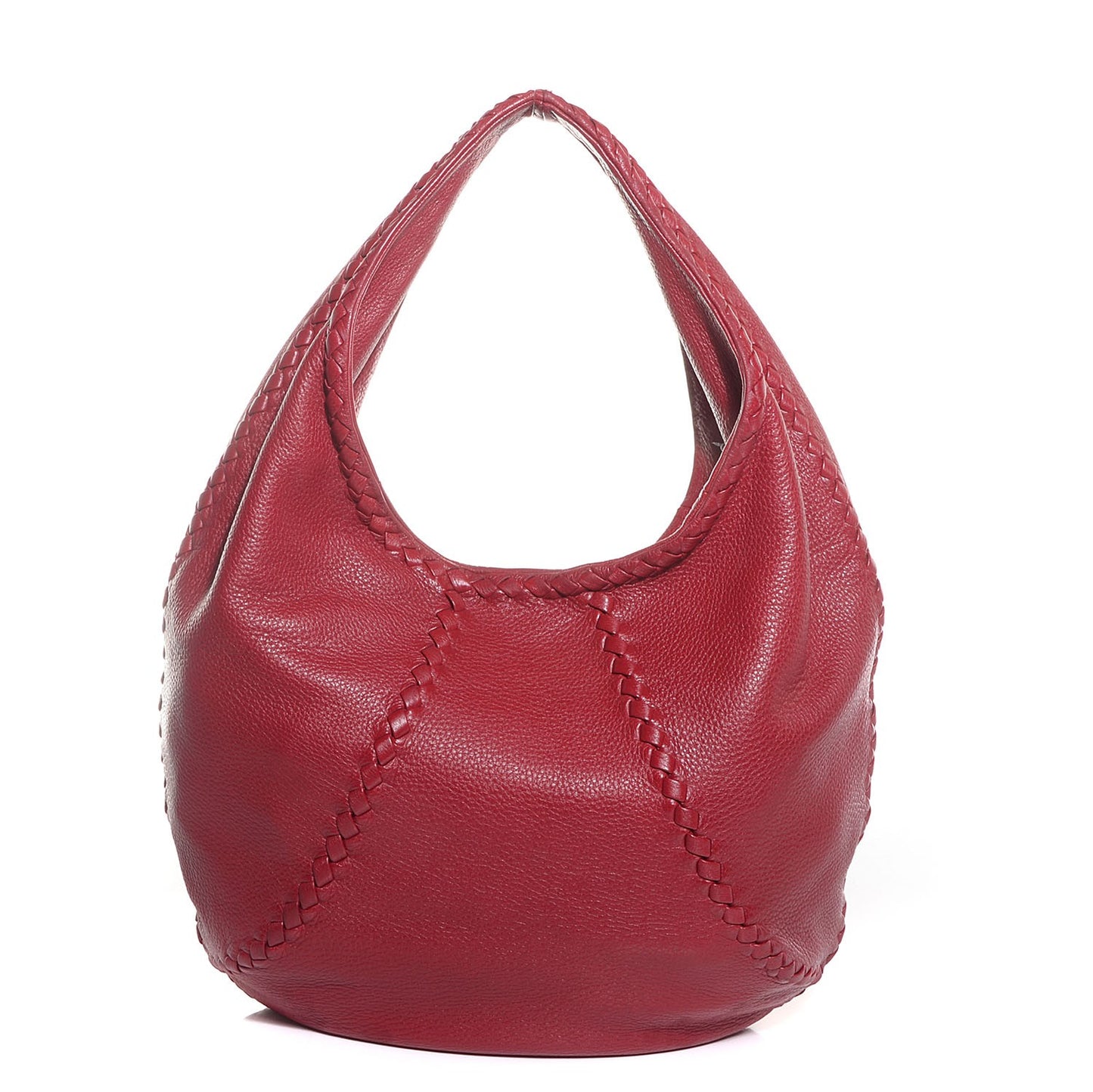 Cervo Deerskin Large Hobo Scarlet
