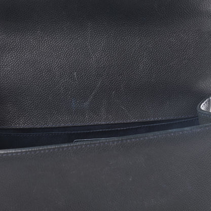 Chanel Caviar Stitched Medium Boy Flap Blue 9 of 9