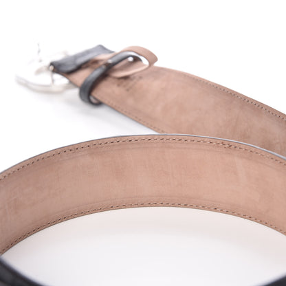 Gucci Guccissima Interlocking G Belt 95 38 Dark Grey 5 of 8