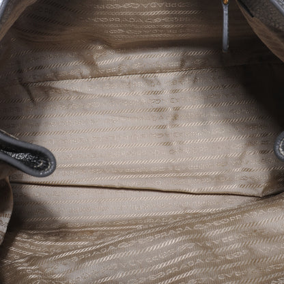 Prada Vitello Daino Tote Silver 6 of 8