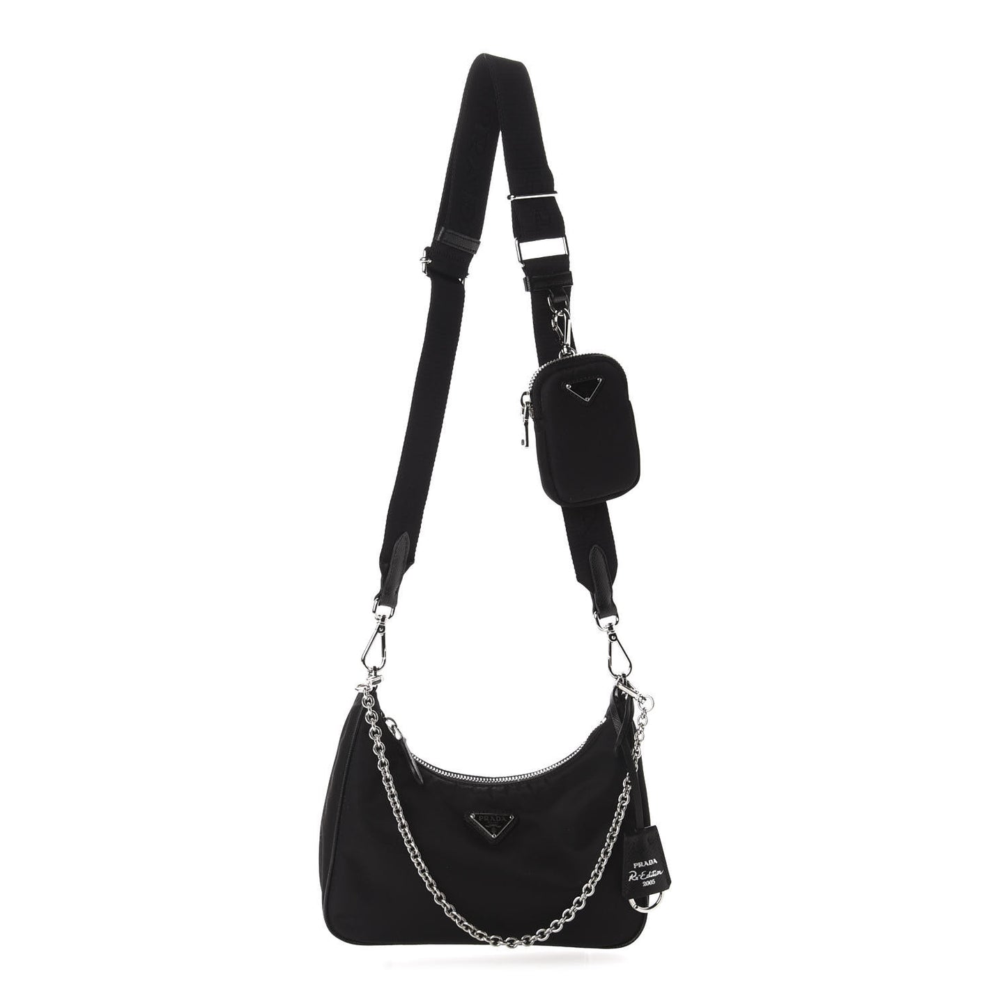 Nylon Re-Edition 2005 Shoulder Bag Black
