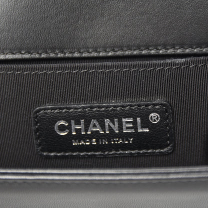 Chanel Lambskin Quilted Medium Boy Flap Black 7 of 8