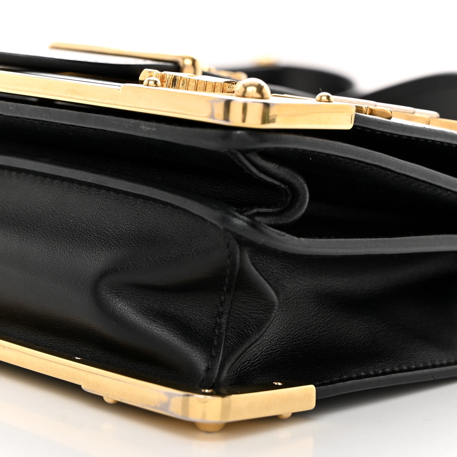 Prada City Calf Saffiano Cahier Astrology Bag Black 9 of 9