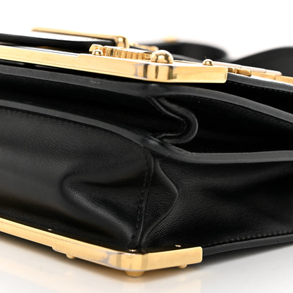 Prada City Calf Saffiano Cahier Astrology Bag Black 9 of 9