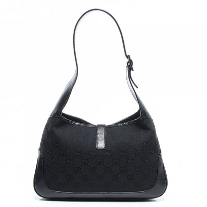 Gucci Monogram Small Jackie O Hobo Black 7 of 8
