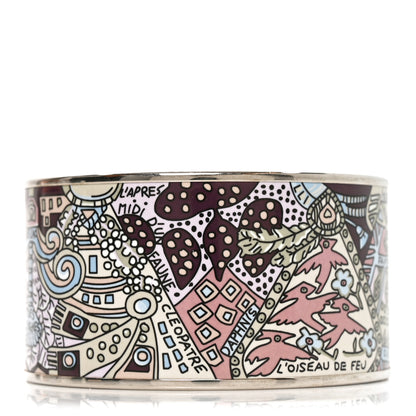 Hermes Enamel Printed Extra Wide Bracelet 70 3 of 6