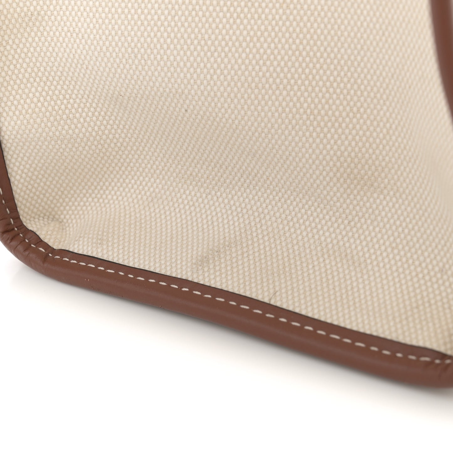 Canvas Smooth Calfskin Medium Two Tone Freya Tote Brown