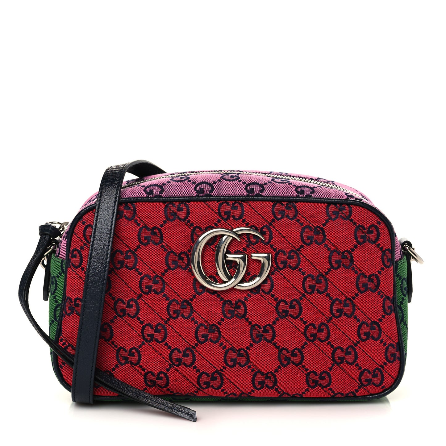 Monogram Multicolor Matelasse Diagonal Small GG Marmont Chain Shoulder Bag Red Blue Yellow Green Pink