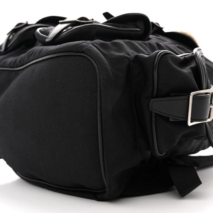 Saint Laurent Canvas Shearling Tiger Print Backpack Black 10 of 12