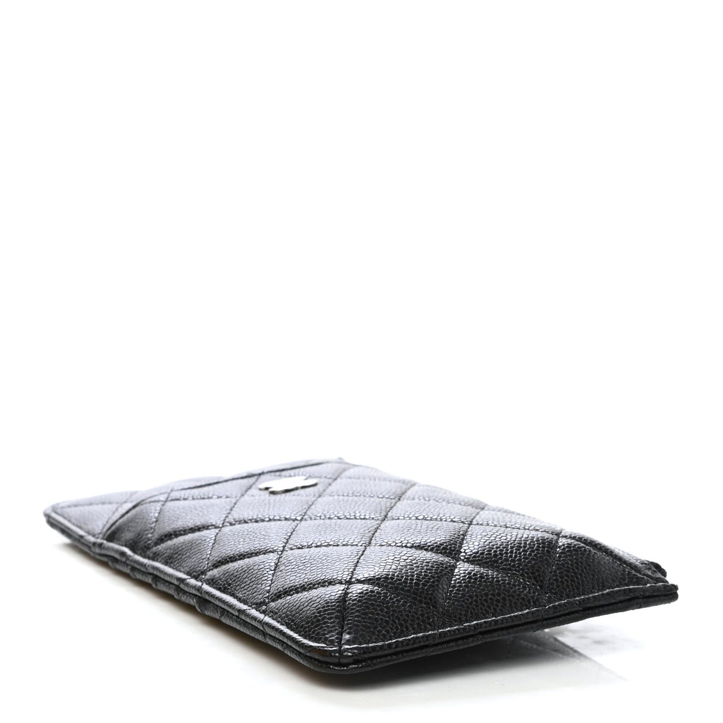 Caviar Quilted Classic iPhone Pouch Black