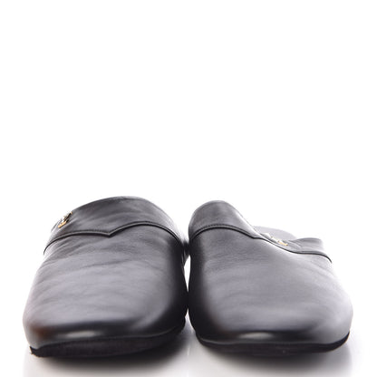 Louis Vuitton X SUPREME Lambskin Mens Hugh Slippers 7 Black 2 of 8