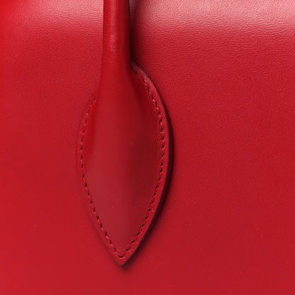 Alexander McQueen Calfskin Reverse Top Handle Clutch Red 11 of 11