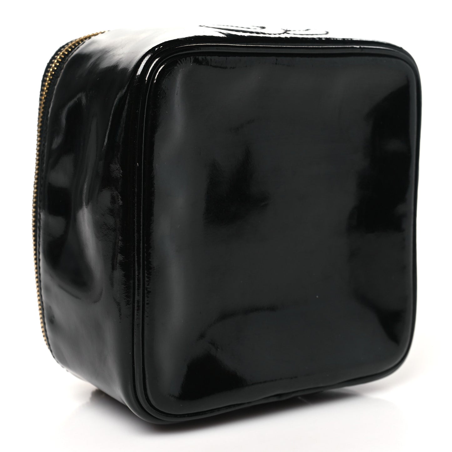 Patent Vanity Cosmetic Case Black Black