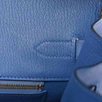 Hermes Epsom Birkin 35 Bleu Agate 19 of 34