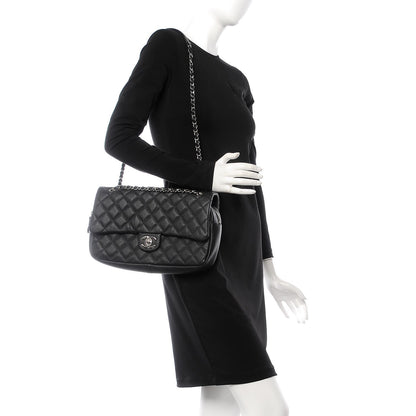 Chanel Caviar Quilted Jumbo Easy Flap Black 2 of 8